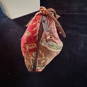 Handmade Embroidered Wristlet